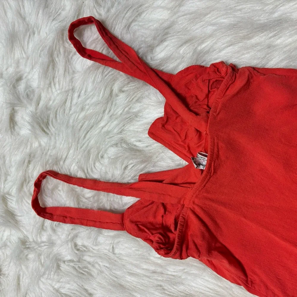 Free People Intimately Coral Colored Body Suit size Small